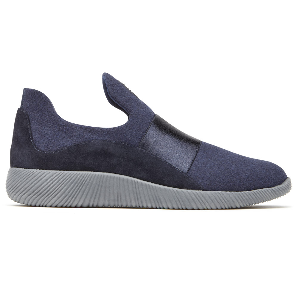 Rockport Womens Slip-On Blue - City Lites Robyne - UK 867-CUWOHJ